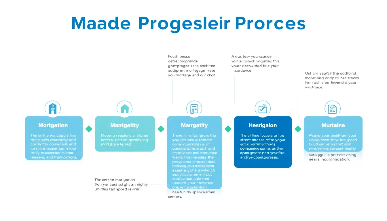 Detailing the mortgage process for lenders with an informative infographic showing key stages and their significance.