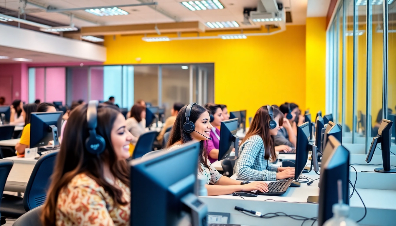 Efficient operations at Tijuana call centers with dedicated agents assisting clients professionally.