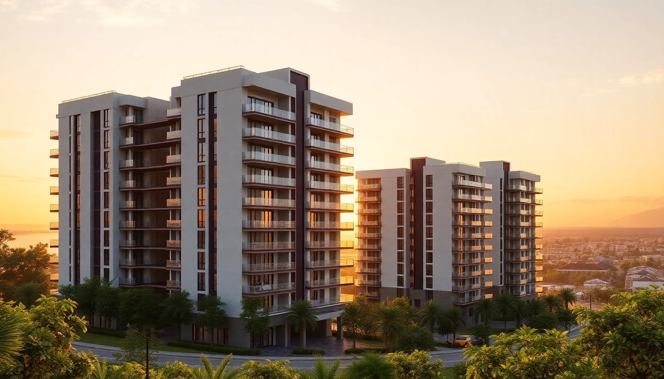 View of the Margaret Drive condo amid vibrant greenery showcasing modern architecture.