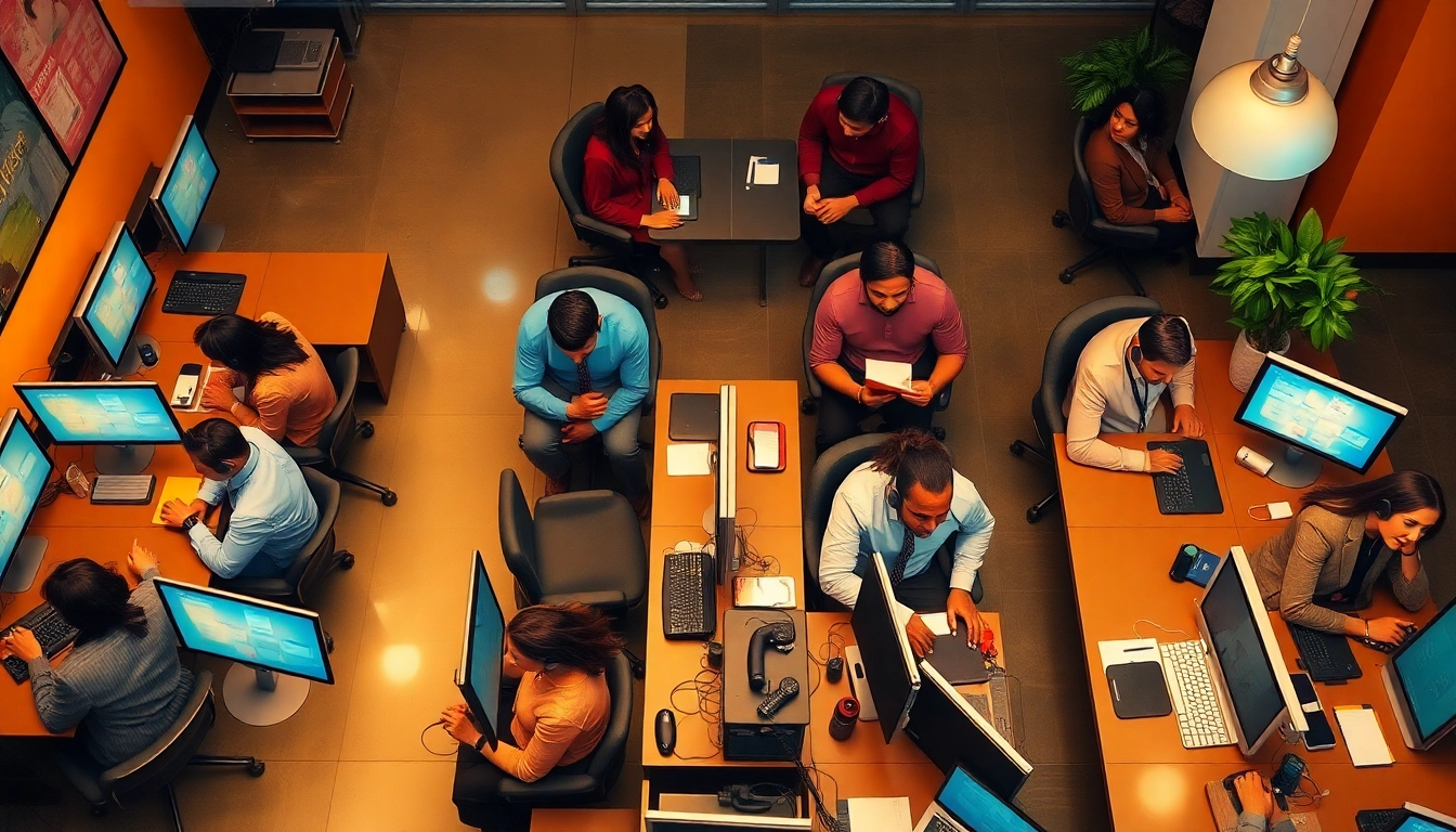 Explore efficient call centers in Tijuana, Mexico, showcasing friendly agents engaging with clients.