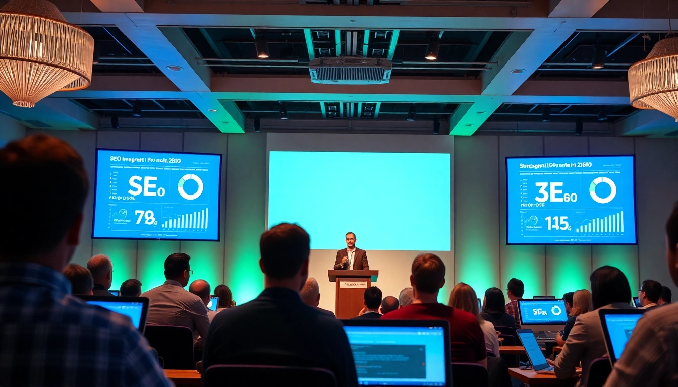 Enhance your online presence with edmonton seo strategies at a professional conference.