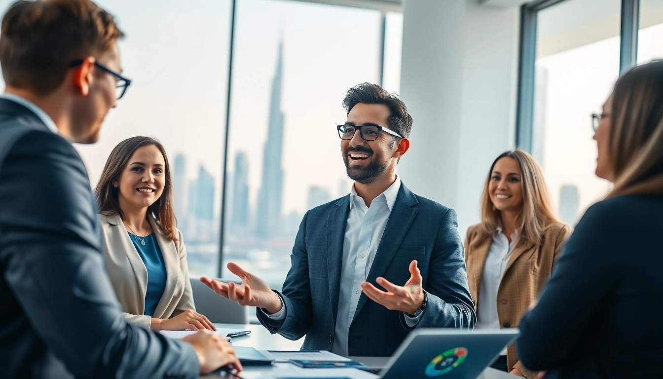Learn about trademark registration in Dubai with professionals discussing processes and documents.