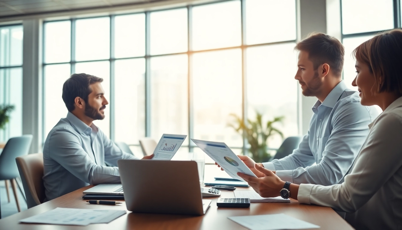 Evaluate the best accounts receivable tools in a professional office environment illustrating teamwork and finance.