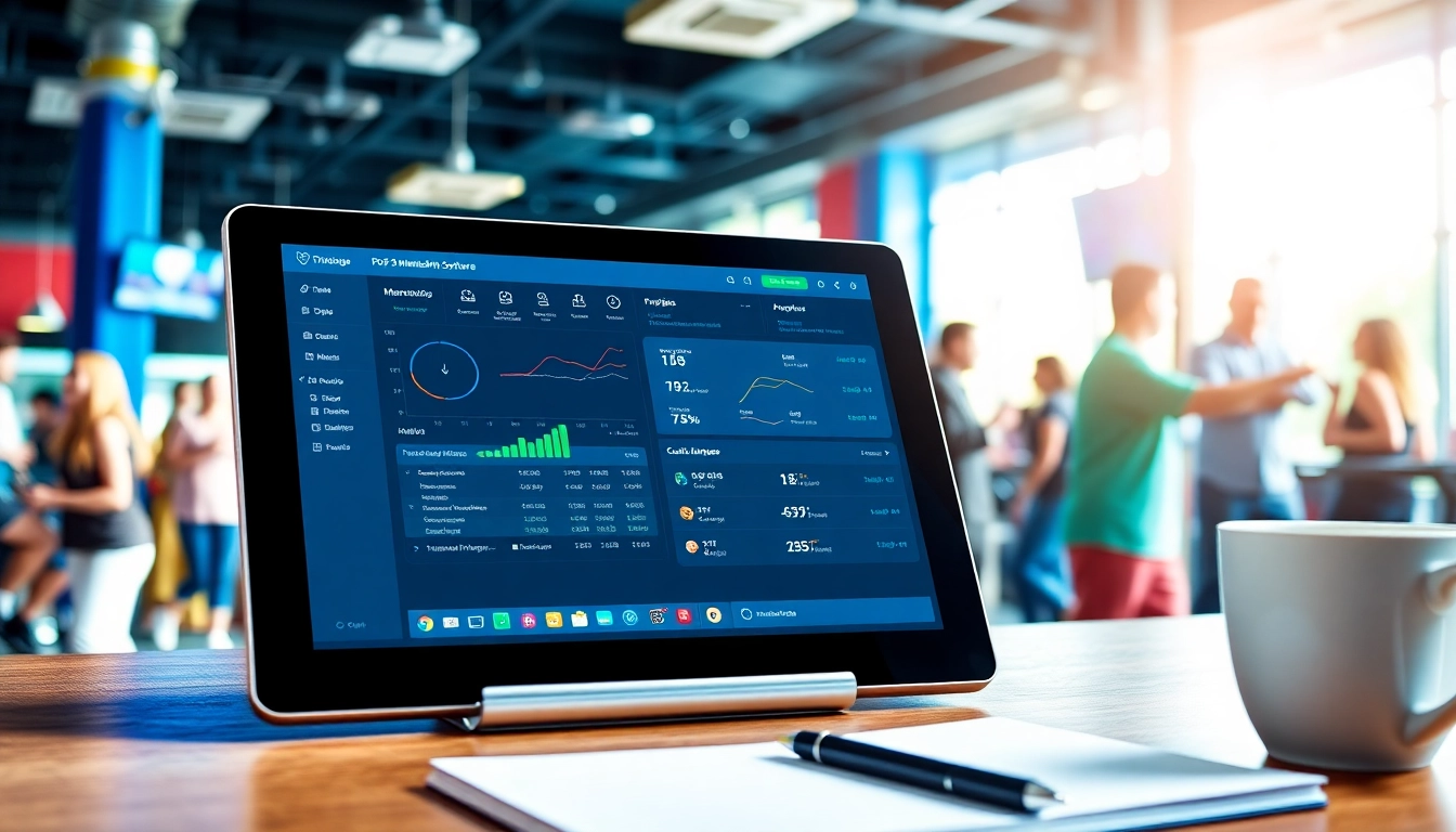 Engage with POS Membership Software showcased on a tablet in an inviting club setting.
