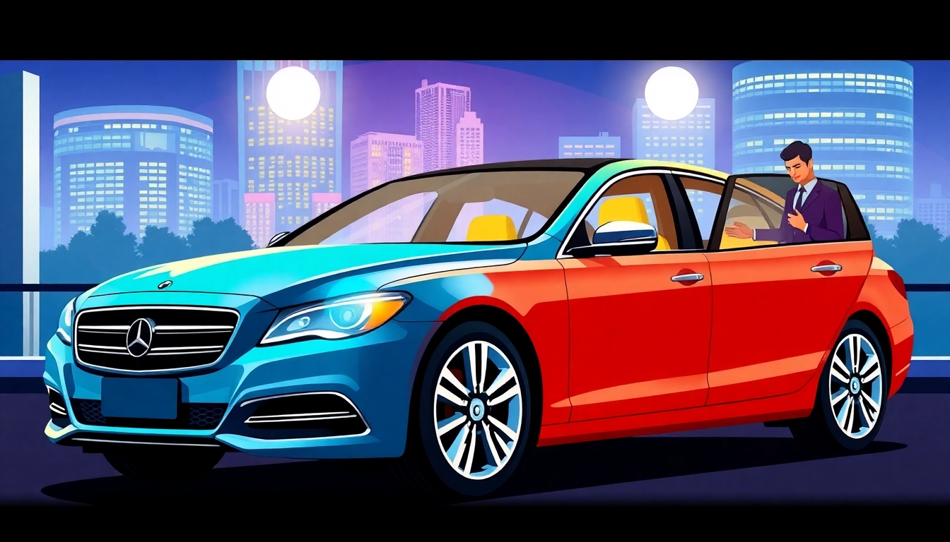 Engage top-notch car service in Atlanta with an experienced driver and luxury vehicle ready for your journey.