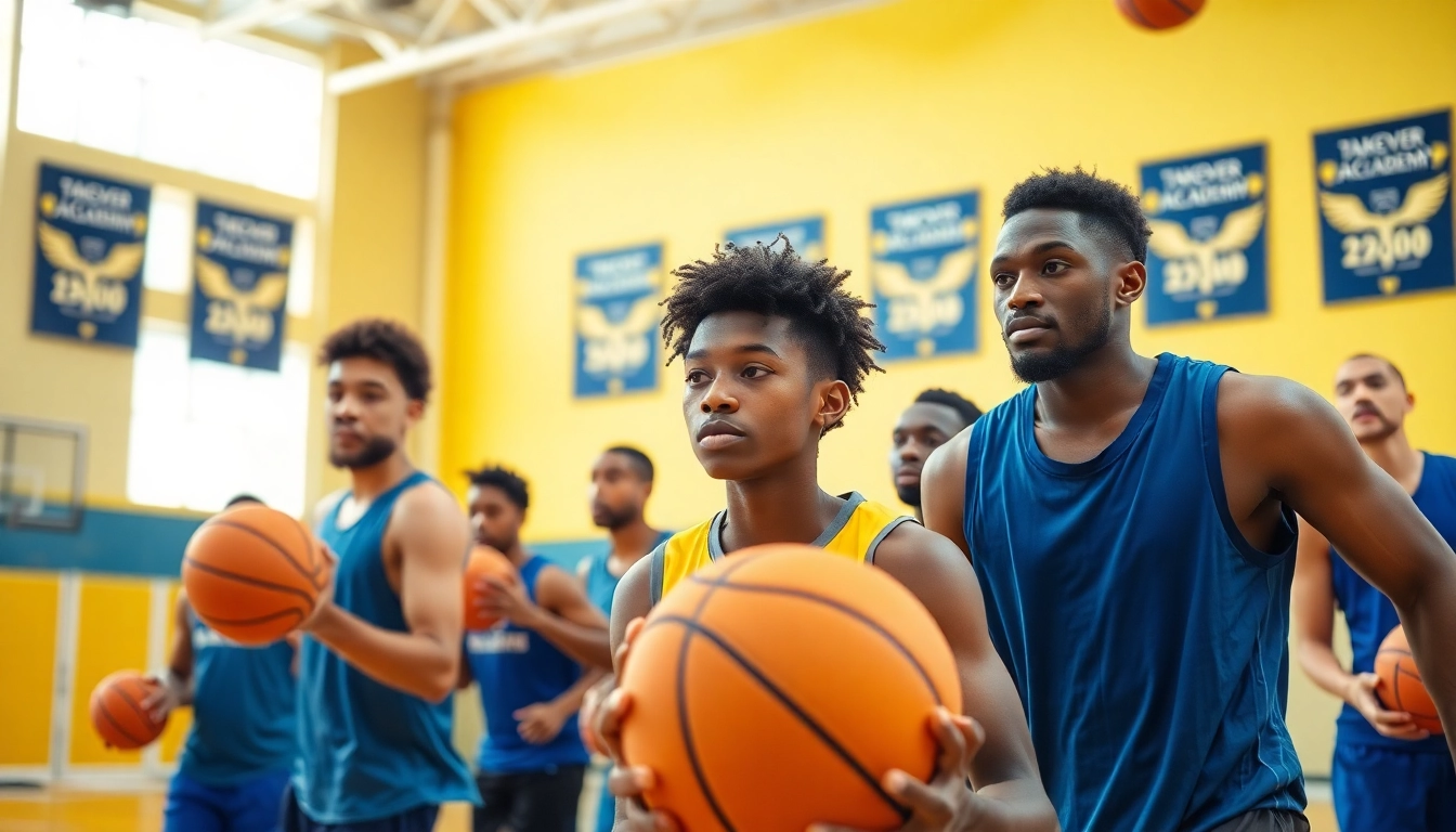 Train hard at the Takeover Basketball Academy, where athletes showcase their skills during intense sessions.
