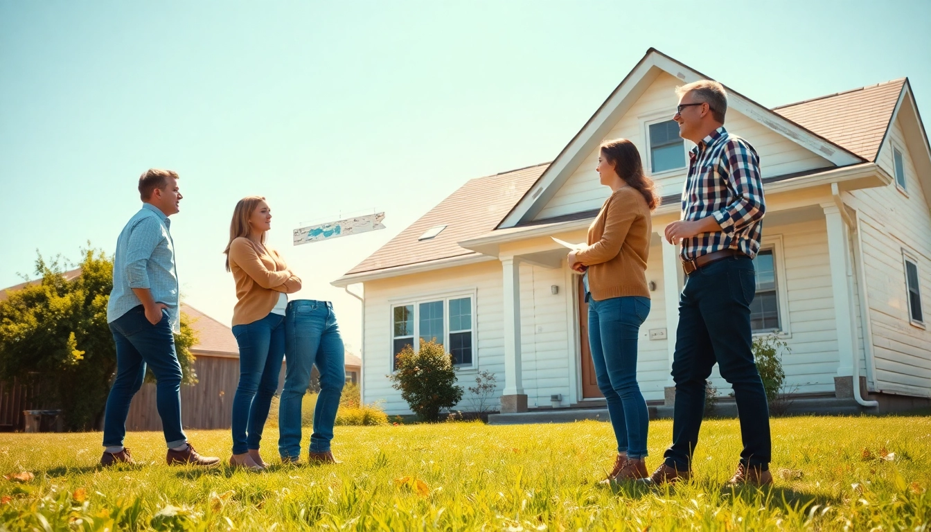 Direct home buyers assessing a property to sell quickly and effortlessly.
