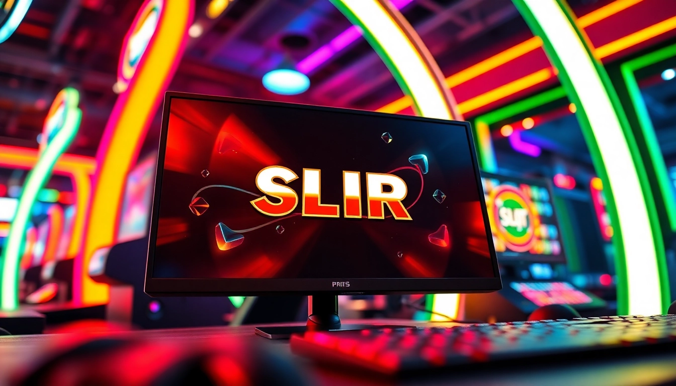 Menampilkan Slot QRIS di layar komputer dengan nuansa permainan yang menawan.