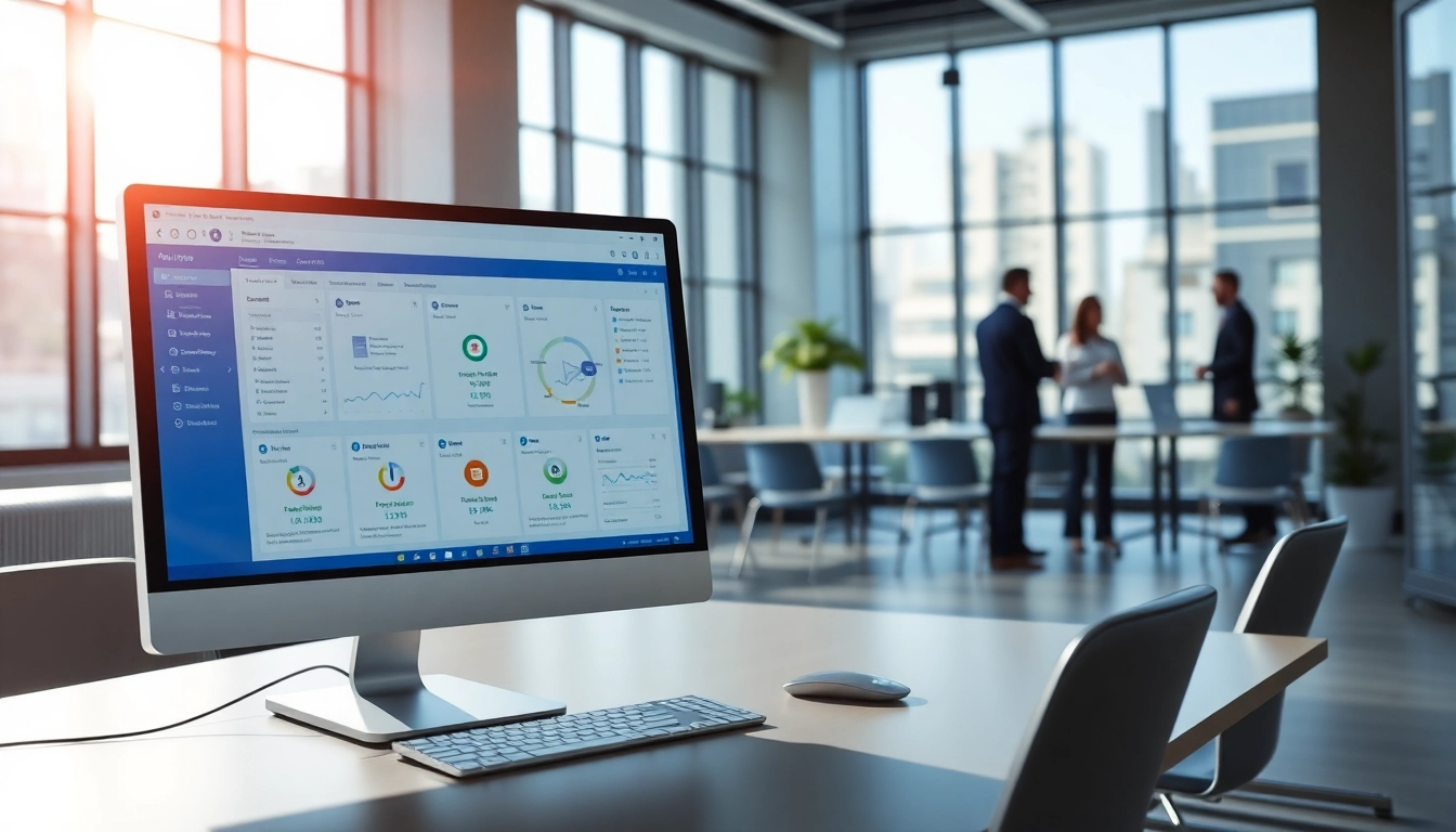 Datenraum in einem modernen Büro mit digitaler Dokumentation und sicherer Benutzeroberfläche.