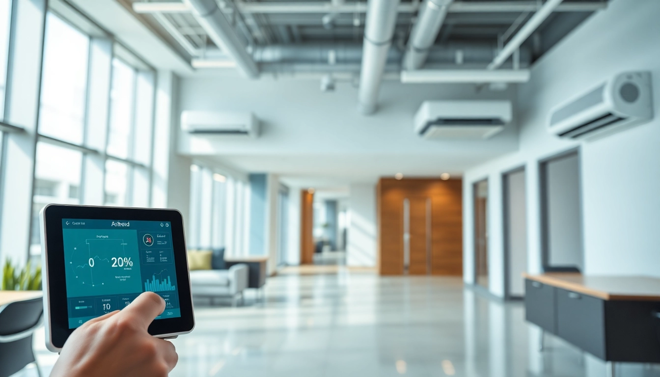 AirBend technology showcased with advanced HVAC controls in a contemporary office.