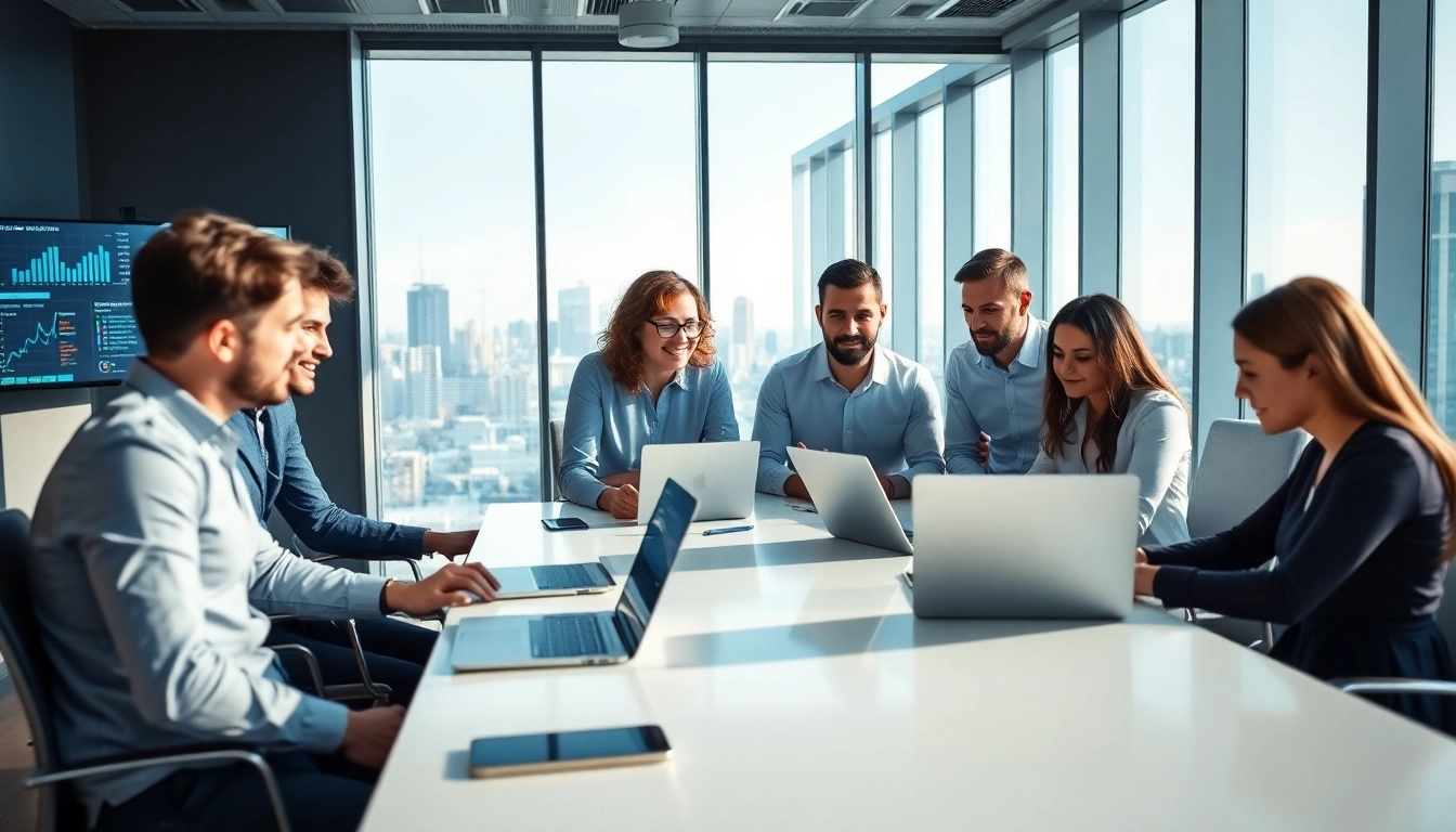 Site reliability engineering experts collaborating effectively in a modern office.