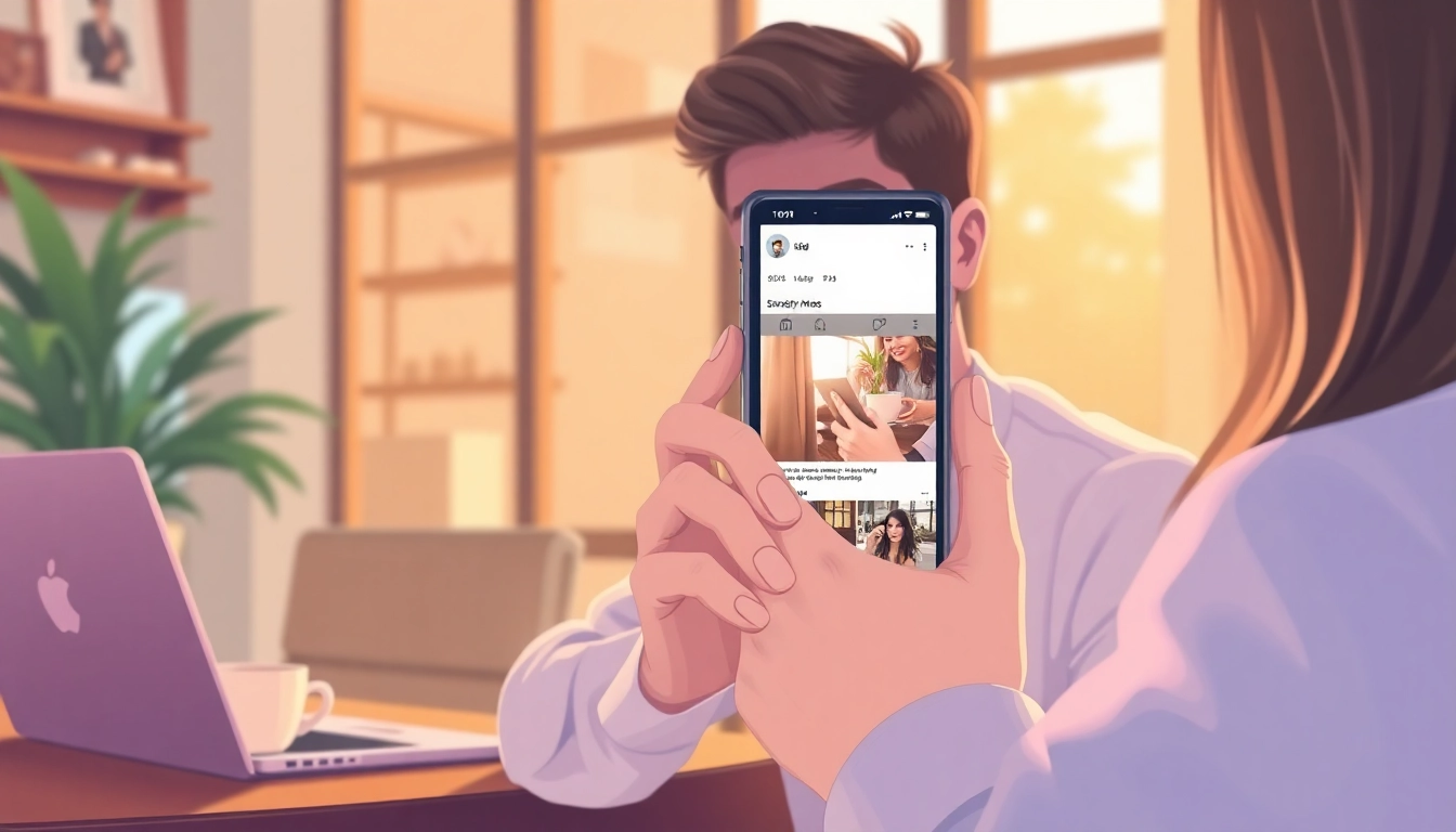 Learn how to view instagram stories anonymously with a smartphone in a cozy café.
