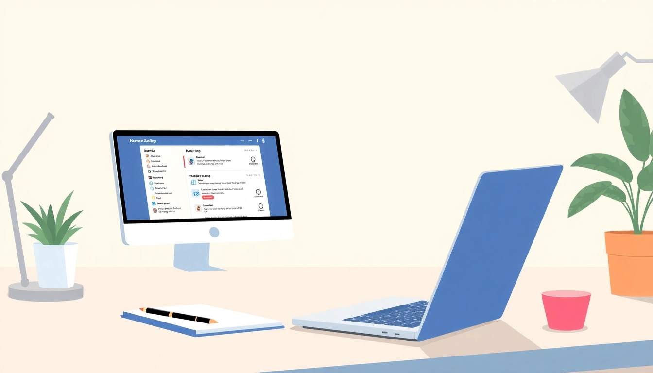 Enhance your inbox productivity software experience with a modern, productive home office setup.