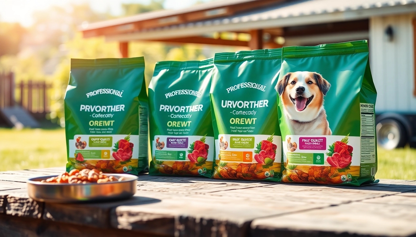 Explore badlands ranch dog food canada showcasing premium ingredients and vibrant packaging on a rustic table.