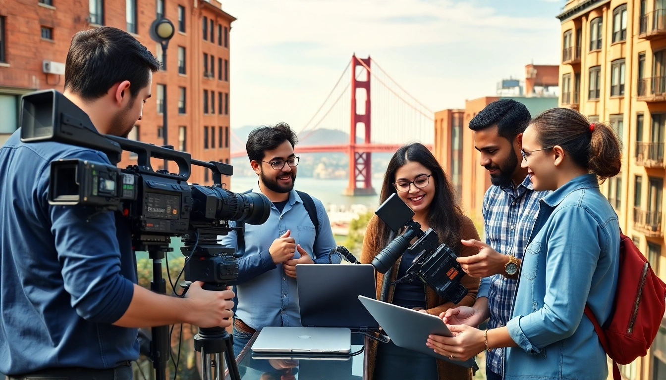 Engaged video production team in San Francisco using innovative technology for video production san francisco.