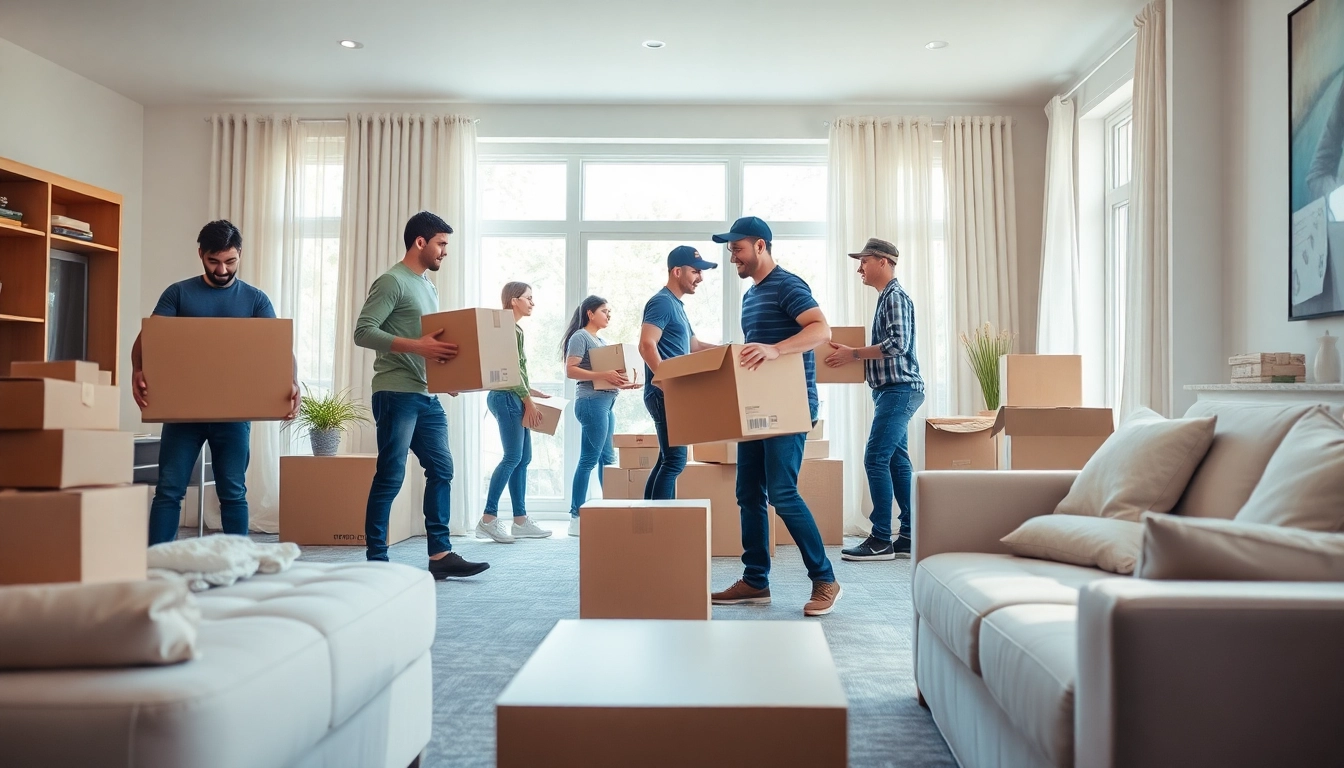 Find the best moving company in Toronto with professional movers organizing a residential move.
